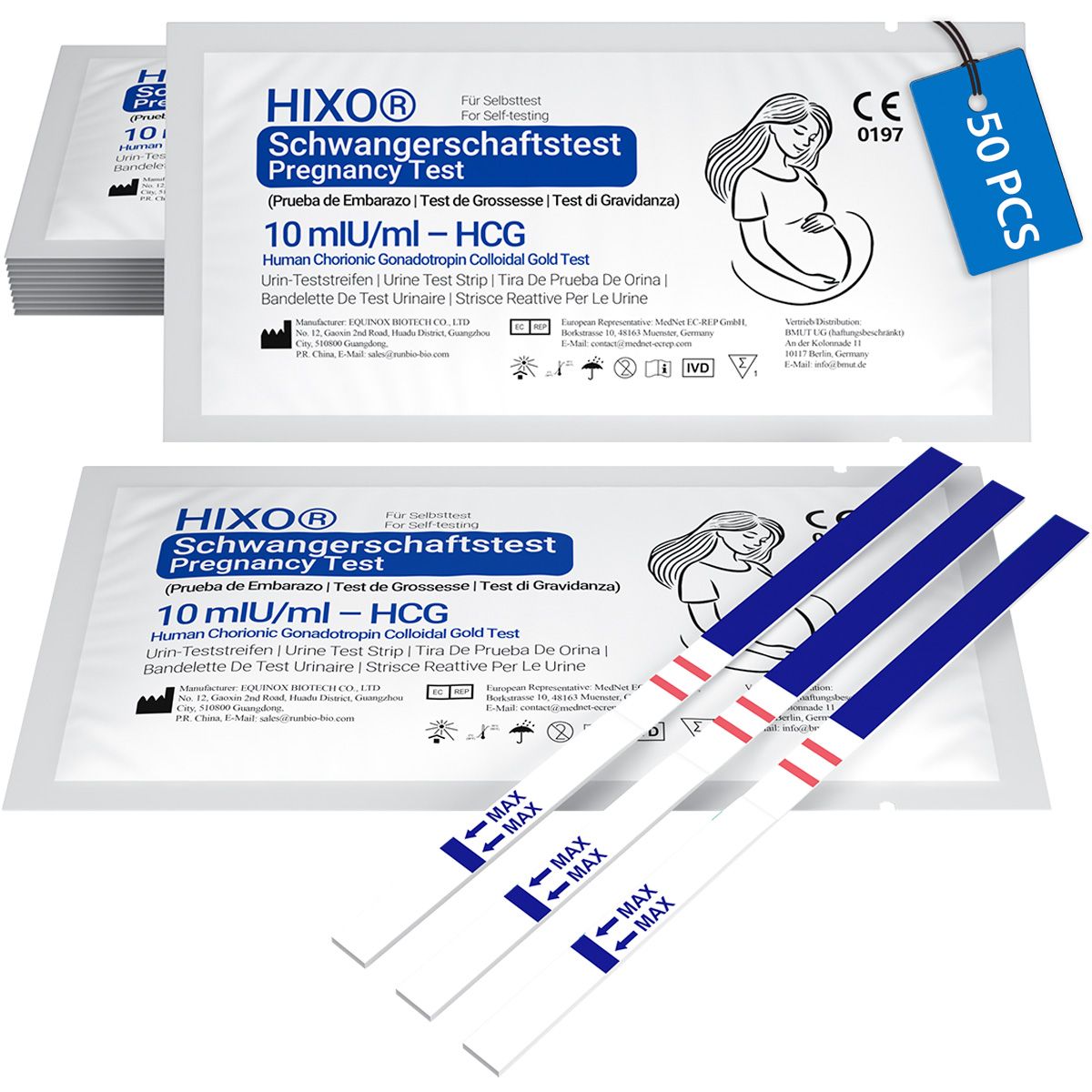 HIXO Schwangerschaftstest Ultrafrüh 10 mIU/ml (HCG)
