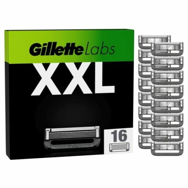 Gillette Labs Rasierklingen für Männer, 16 Ersatzklingen, Kompatibel mit allen GilletteLabs Rasier