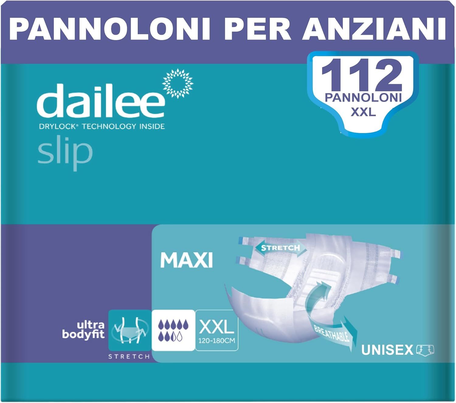 Dailee Slip Maxi Inkontinenz Windeln für Erwachsene