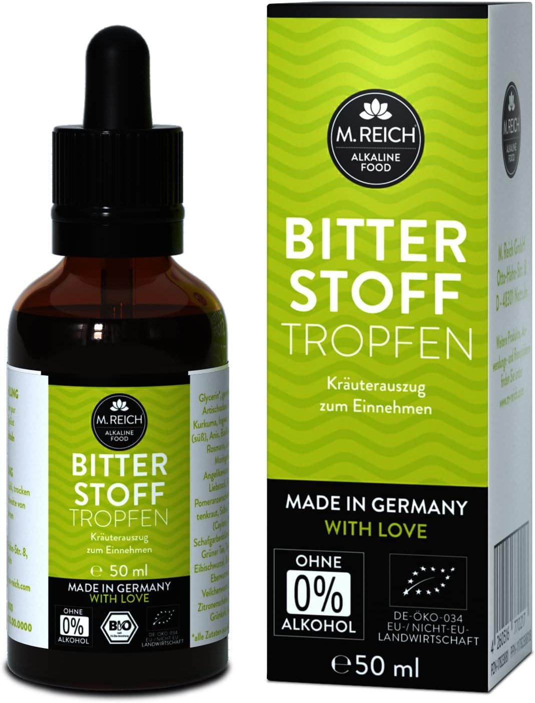 M.Reich Bio Bitterstoff Tropfen ohne Alkohol