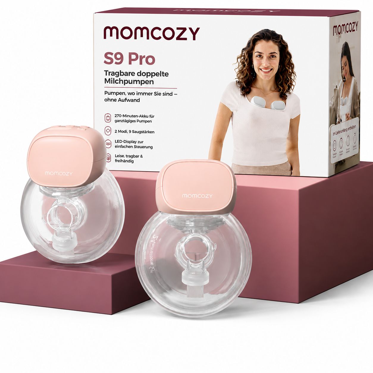 Momcozy Pro Aktualisierte Milchpumpe Elektrisch Tragbar