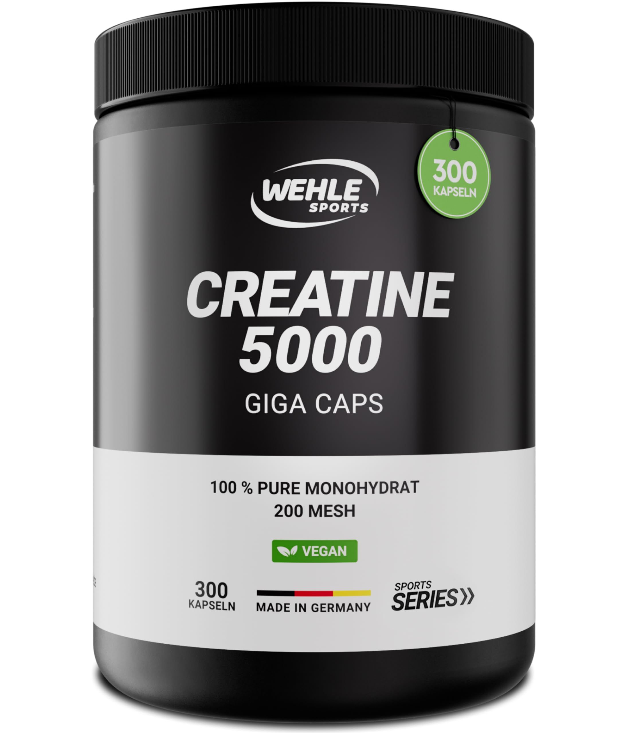 Creatine Monohydrat - 600 Kapseln a 1000mg Kreatin - Wehle Sports®