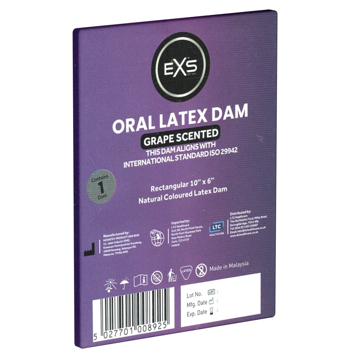 EXS *Grape Scented Oral Latex Dam*