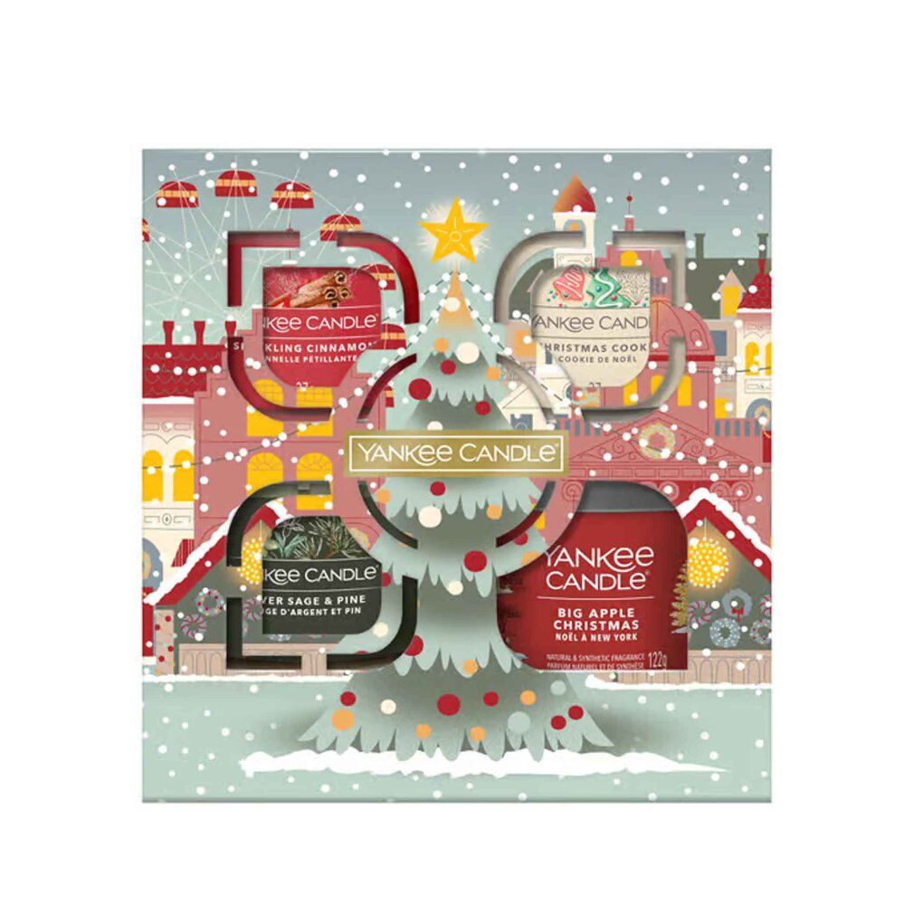 Yankee Candle Passport to the Holidays set (Becher  + Votivkerze 3x)