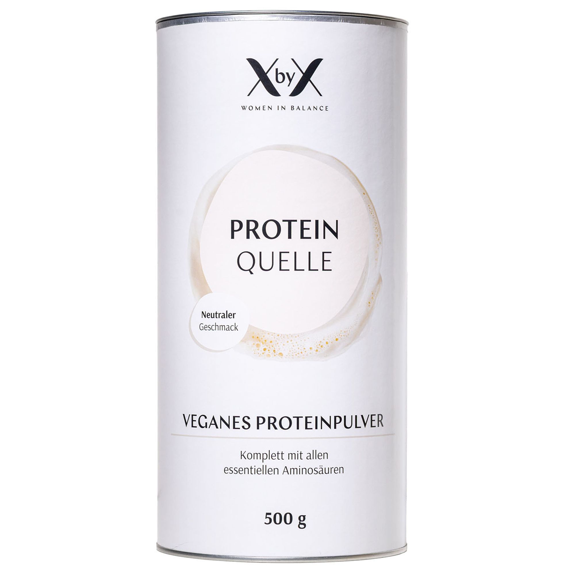 XbyX® Protein Quelle Neutral - veganes 3K Proteinpulver für Frauen ab 40 - Zuckerfrei