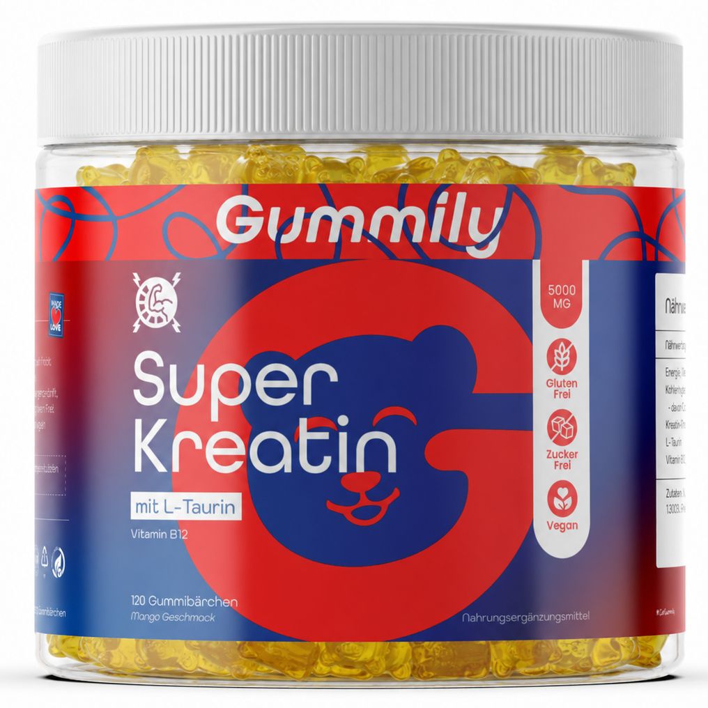Gummily® Kreatin Gummies 5000 mg - Creatin Kapseln & Creatin Monohydrat Pulver alternativ