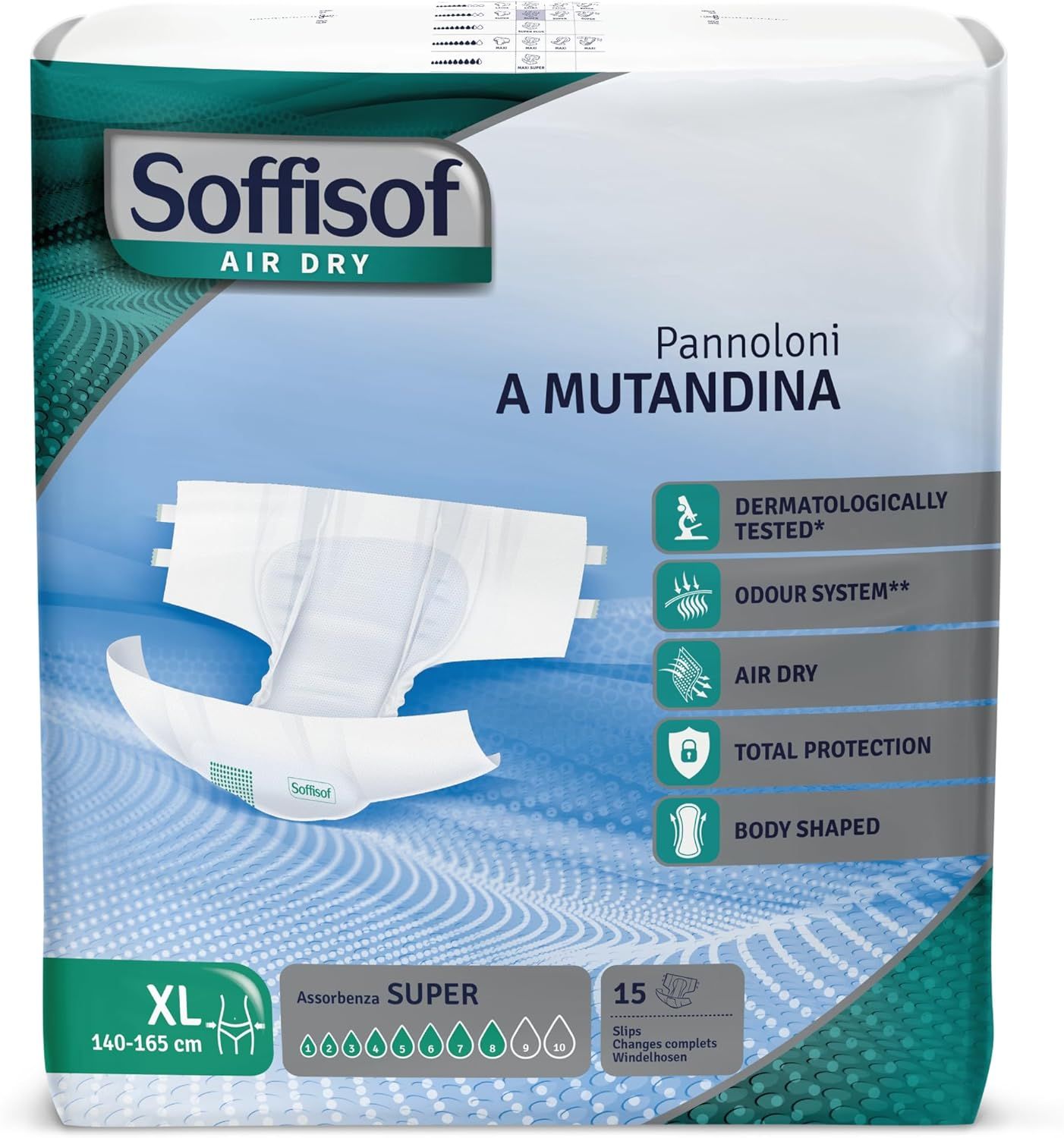Soffisof Air Dry Windeln für Erwachsene Super