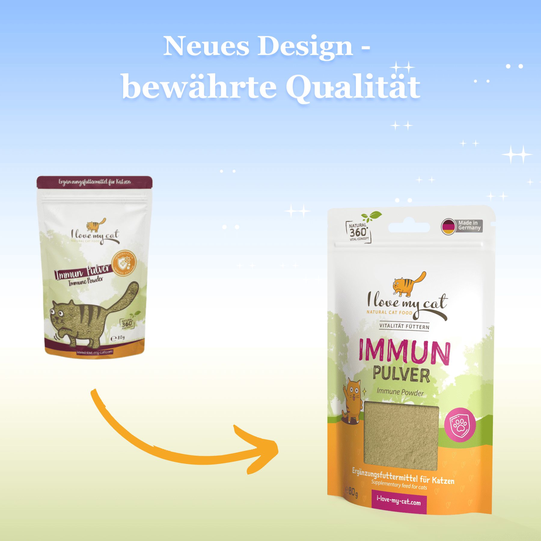 I love my cat Nahrungsergänzung für Katzen - Immun Pulver