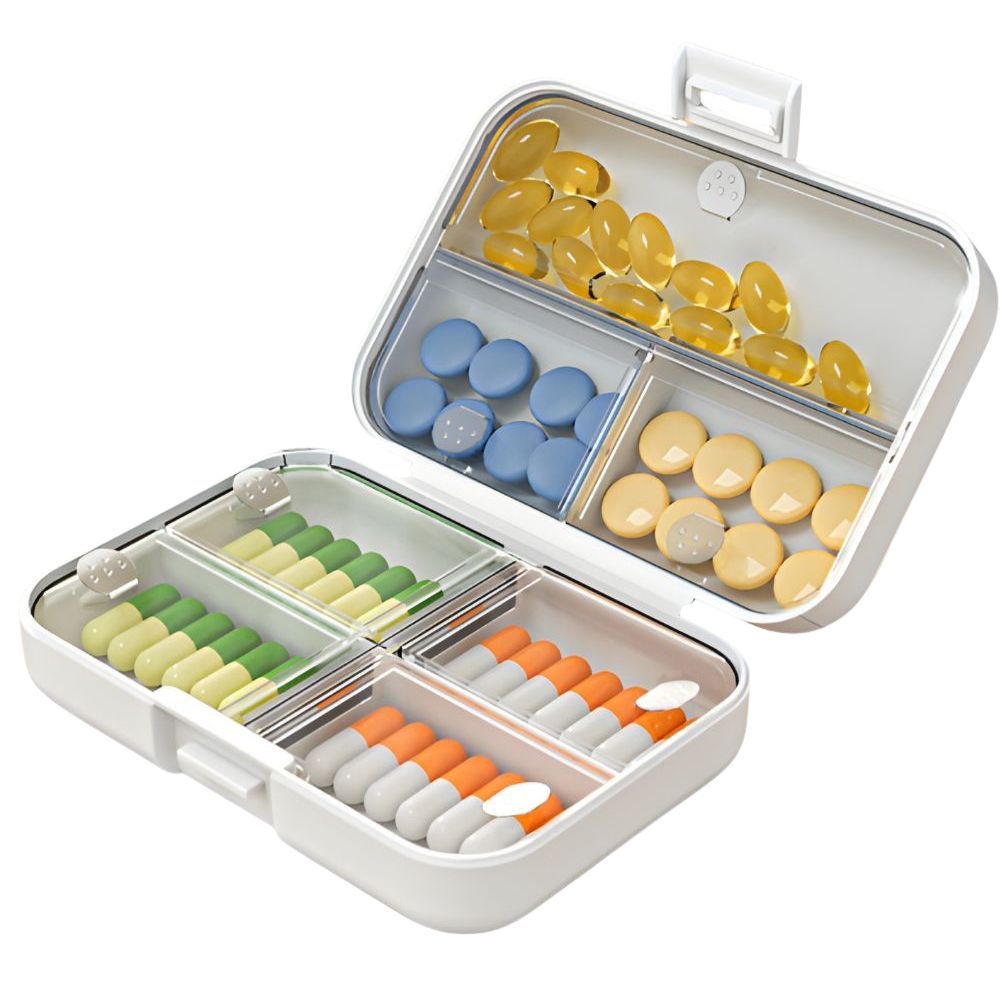 Verk Group 7-Tage Tablettenbox für Medikamente & Nahrungsergänzungsmittel - Gross