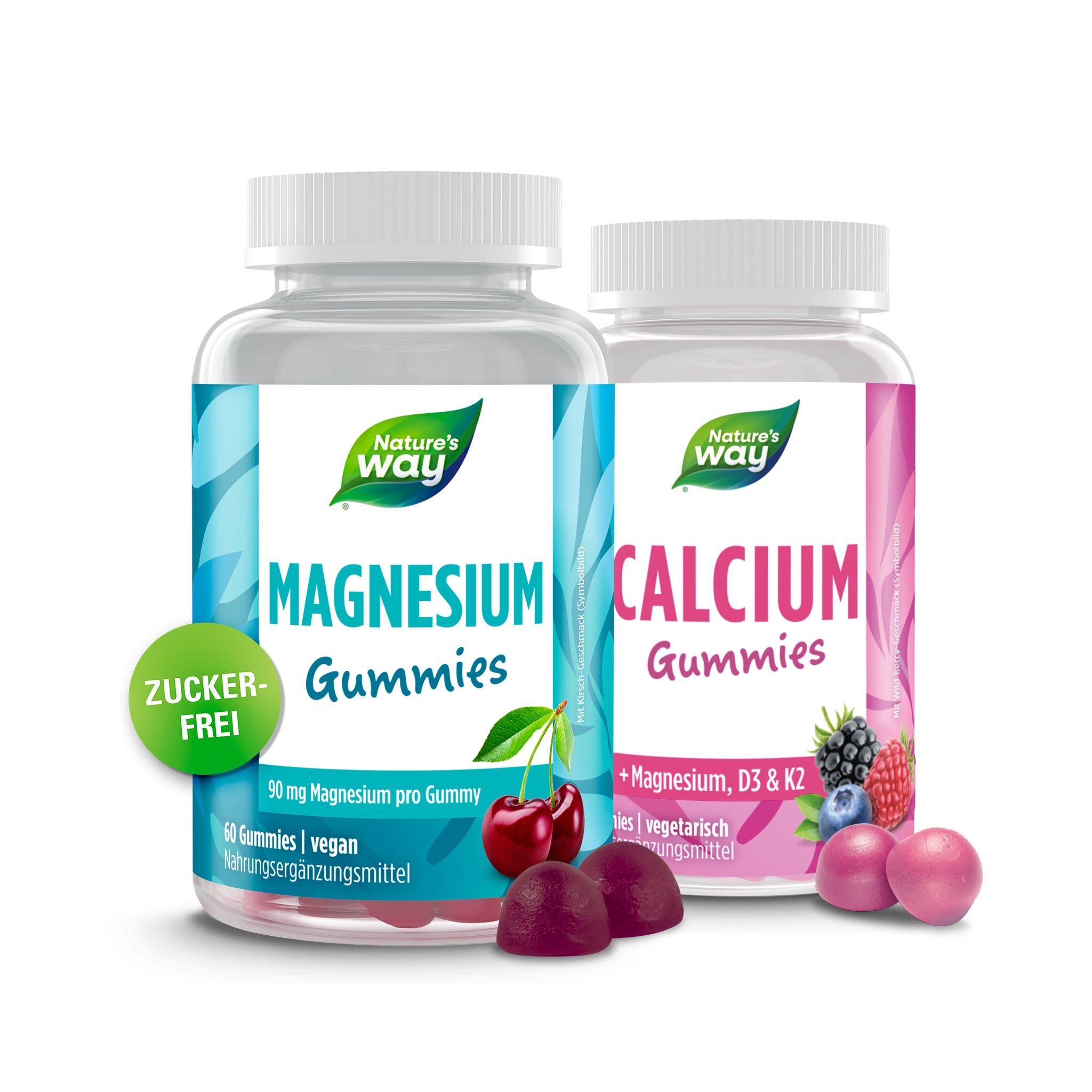 Sport Set I Vitamine für Sportler:innen I 180 mg Magnesium I 500 mg Calcium I vegetarisch I 120 S...