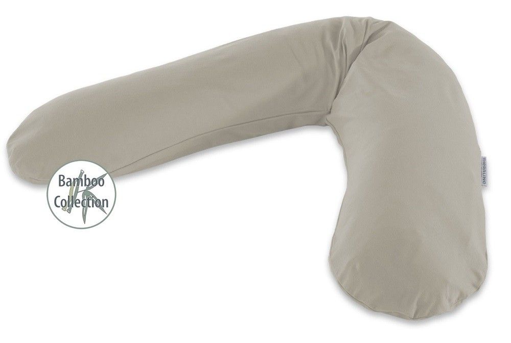 Theraline Original Stillkissen Bamboo Collection Lehmgrau