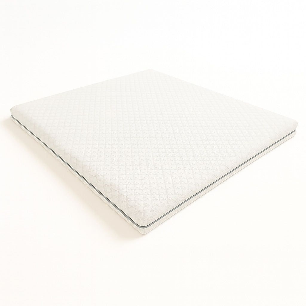 The White Stone Matratzentopper 180x200 aus Memory Foam mit 9 Differenzierten Zonen | Höhe 5 cm