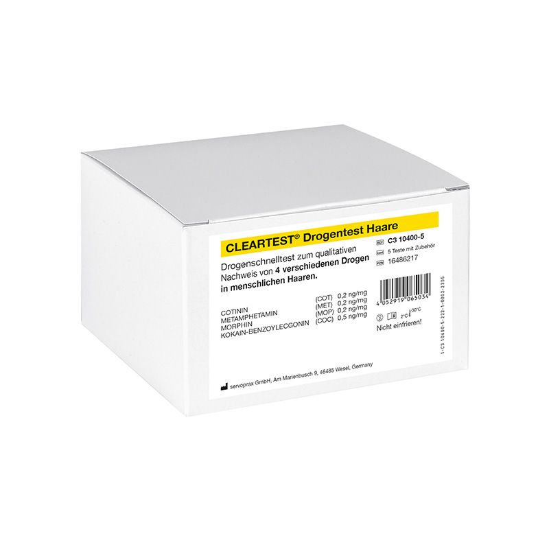 Cleartest Drogentest Haare Einzeltest