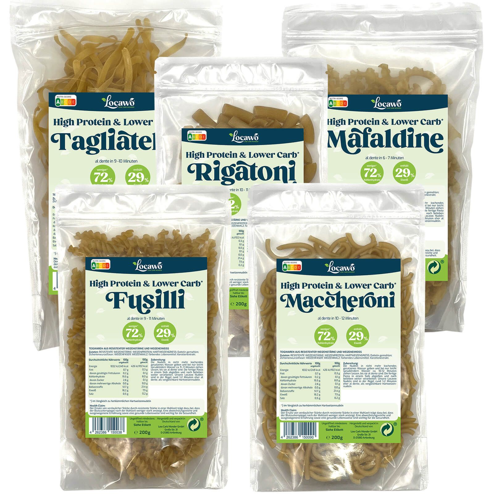 Locawo High Protein & Low Carb Pasta Lovers