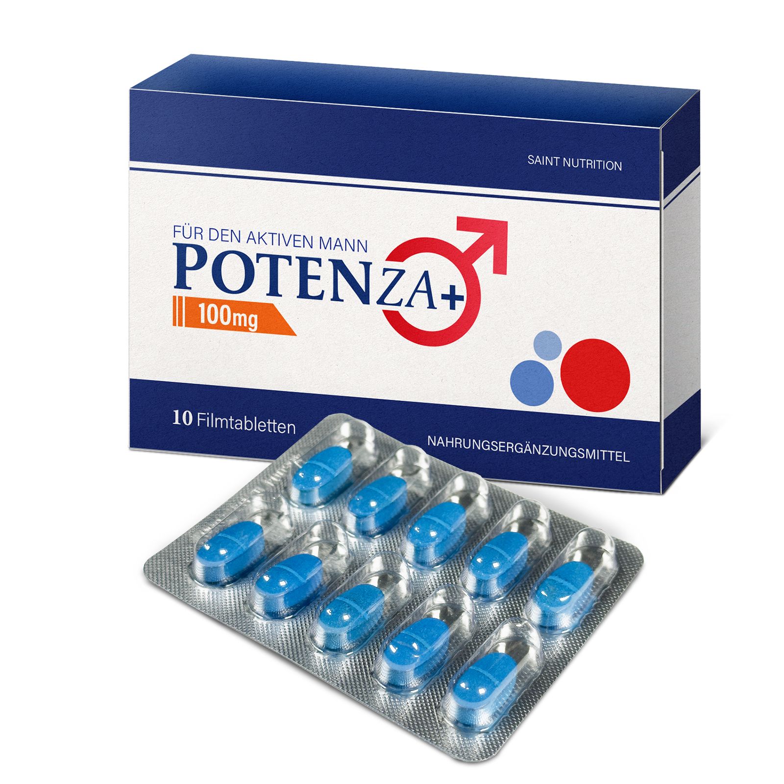 Potenza Plus® 100mg Filmtabletten - für den aktiven Mann | Potenz Mittel Alternative