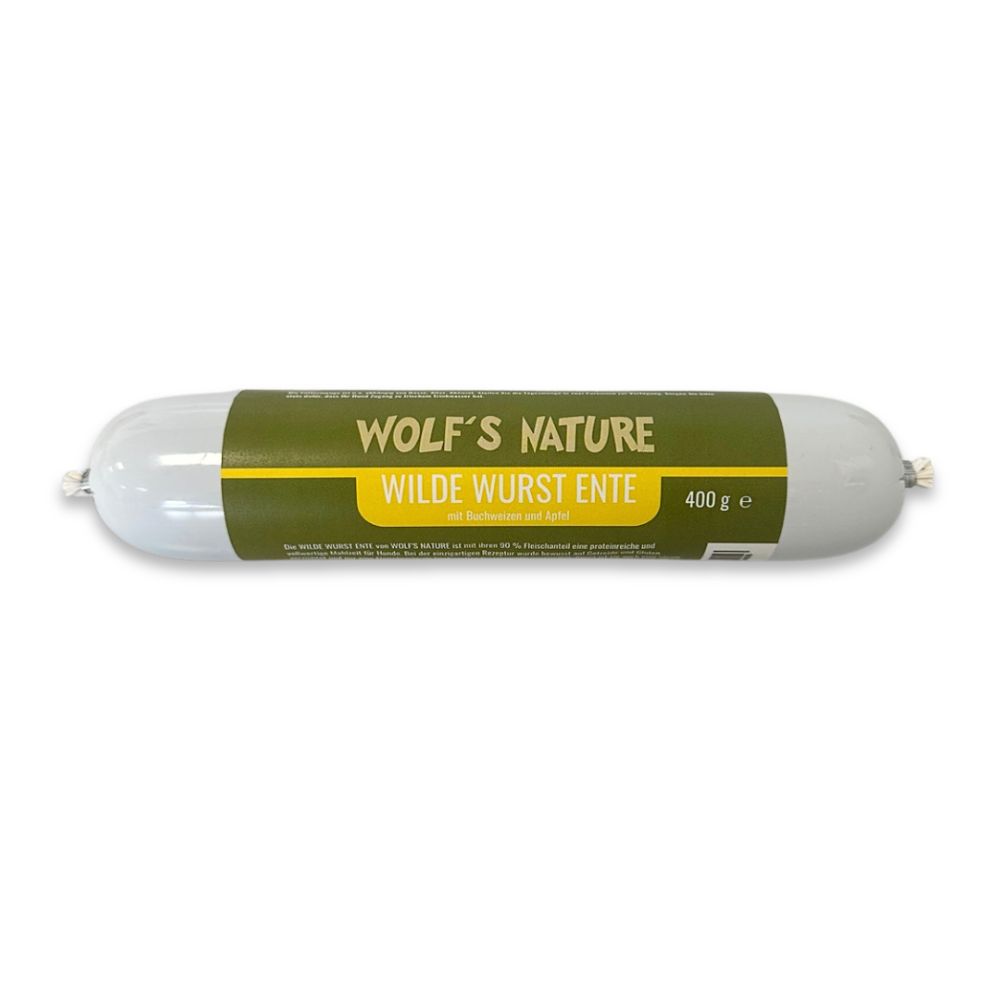 Wolf´s Nature ® Wilde Wurst Ente für Hunde