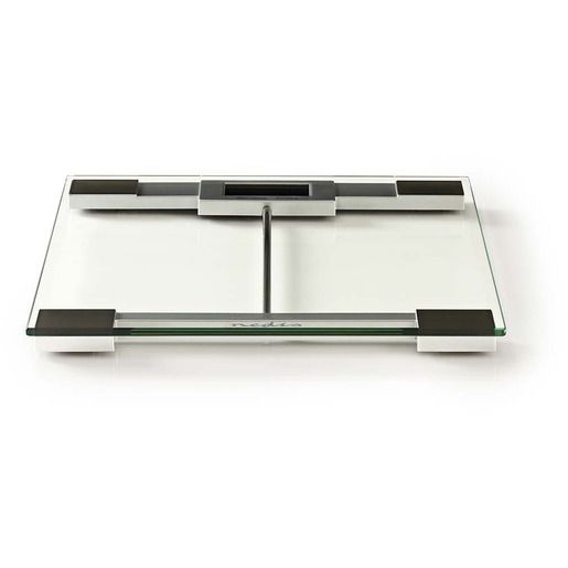 Nedis Personenwaage / Digital / Transparent / Gehärtetes Glas / Max. Wiegekapazität: 180 kg