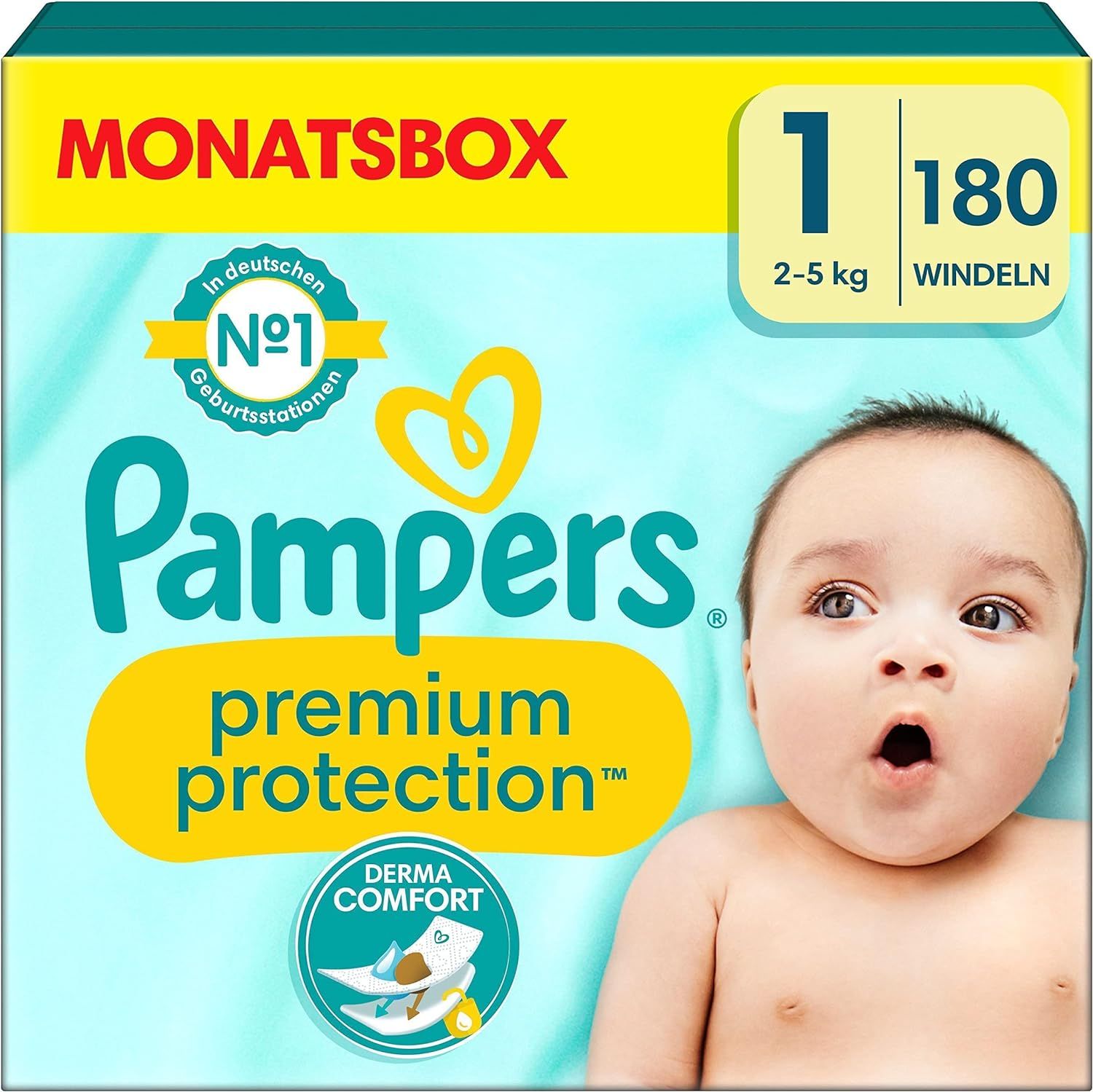 Pampers - Windeln 'Premium Protection Gr.1 Newborn 2-5kg'