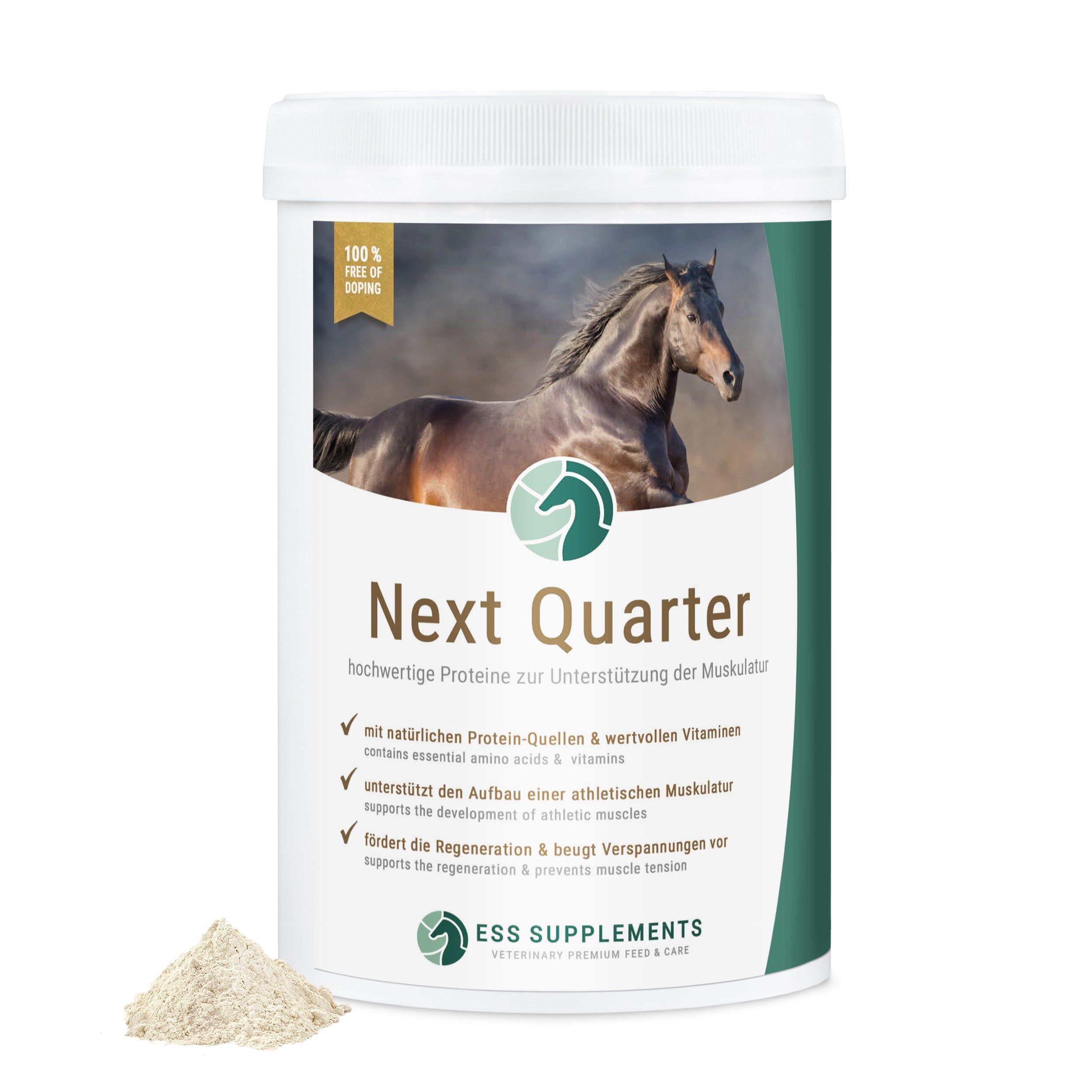 ESS Supplements Next Quarter - Proteine für Muskelaufbau - PSSM geeignet - dopingfrei