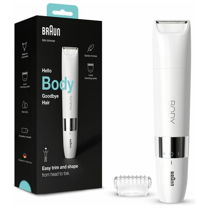 Braun - Elektrischer Rasierer 'Body Mini Trimmer BS1000' in Weiß