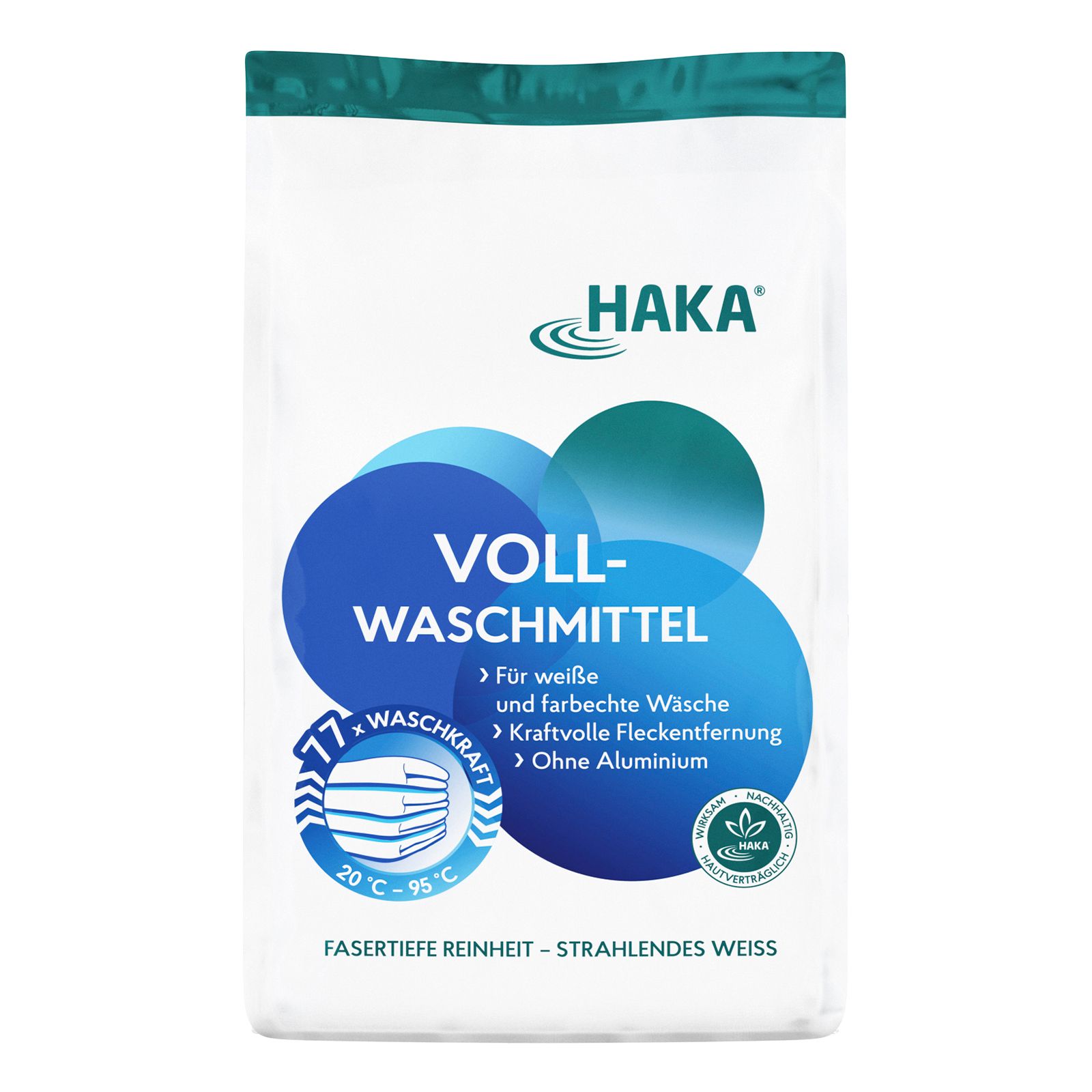 HAKA Vollwaschmittel Pulver für weiße Wäsche