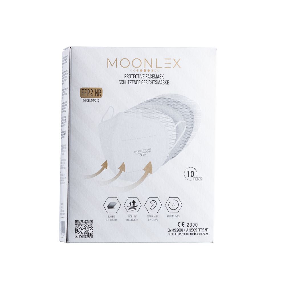 Moonlex FFP2 Maske 5-lagig einzeln verpackt - Made in Europe