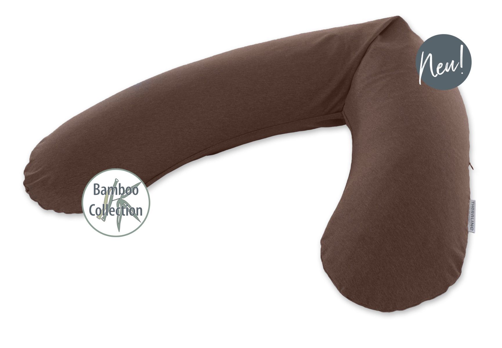 Theraline Original Stillkissen Bamboo Melange Kastanie