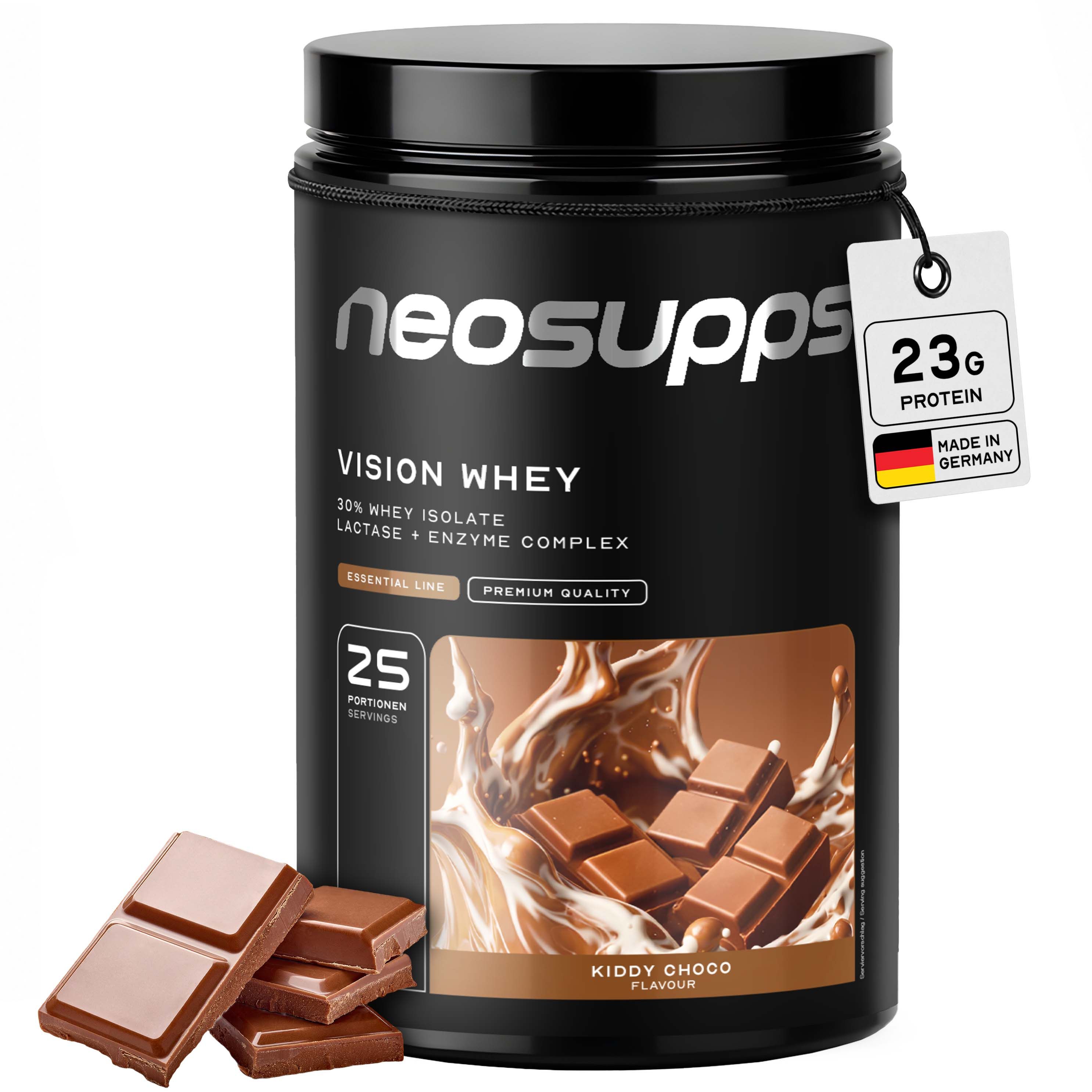 Neosupps Vision Whey Protein Kiddy Choco, 750g, Protein Pulver für Proteinshakes