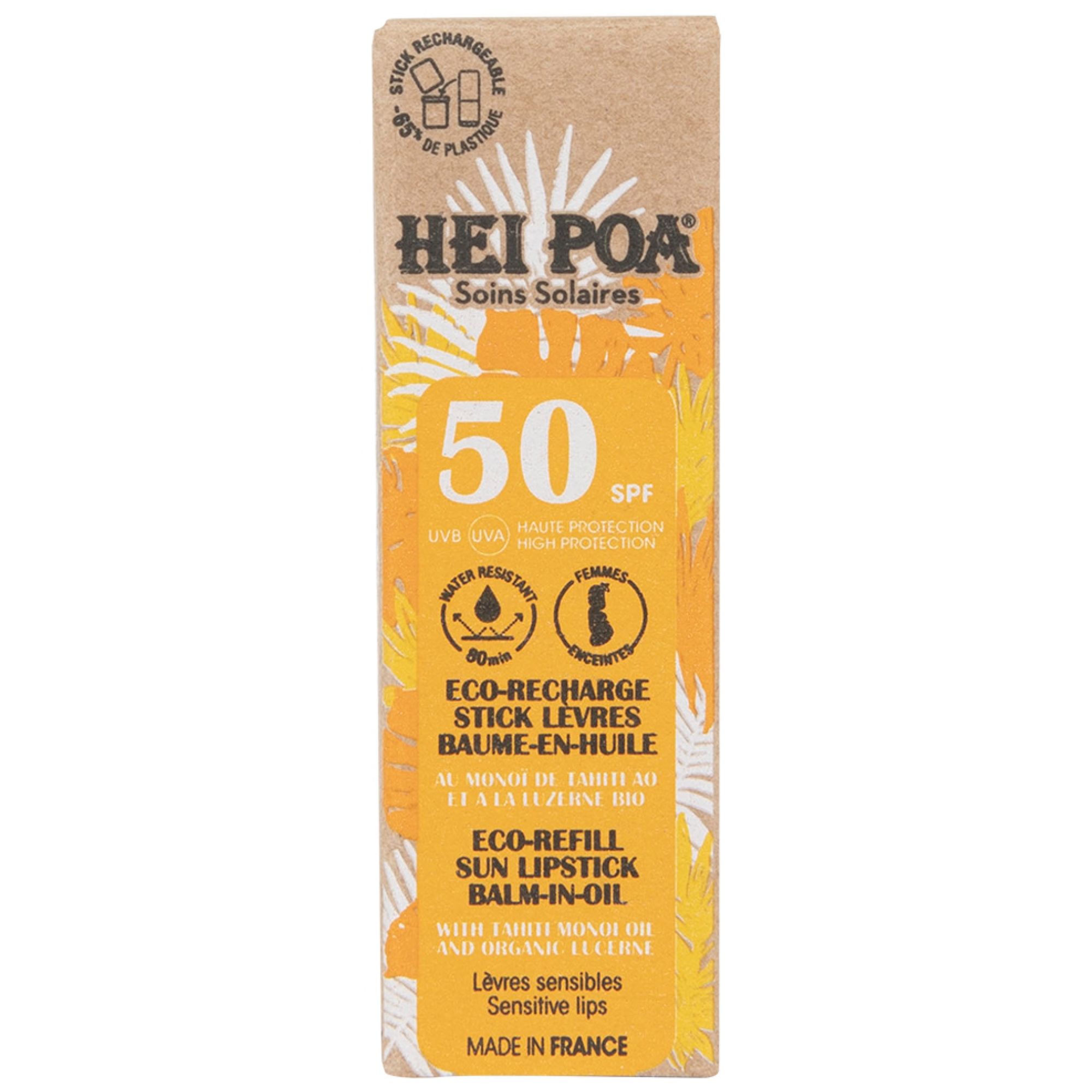 Hei Poa Lip Stick SPF50 Eco-Refill