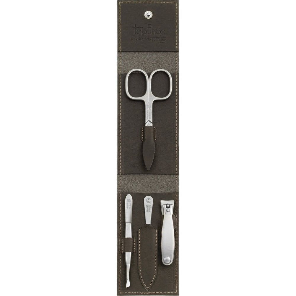 Niegeloh Solingen Etui Modell Havanna S  Tabak 4-tlg - Made in Solingen