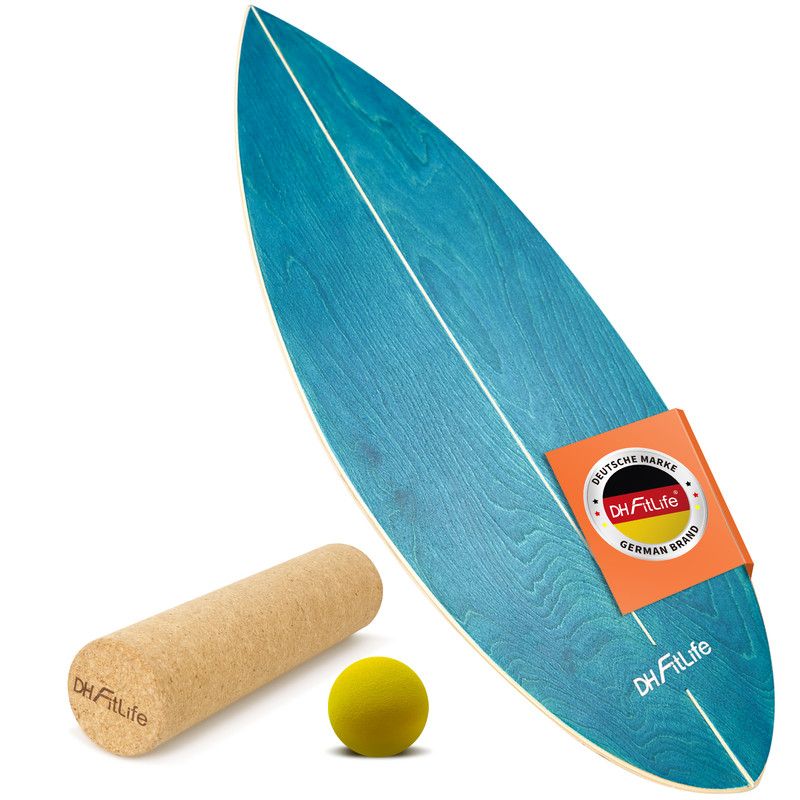 DH FitLife Surfing Balance Board aus Echtholz
