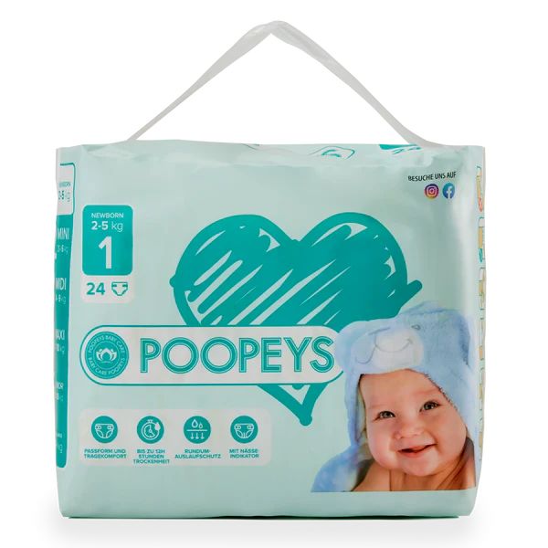 Poopeys Windeln - 1 NEWBORN | 2 - 5 KG