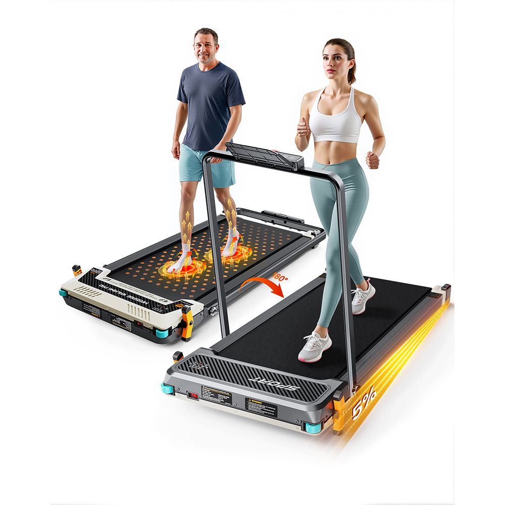 Akluer 520A-A Doppelseitiges Laufband mit Shiatsu-Fußmassagegerät