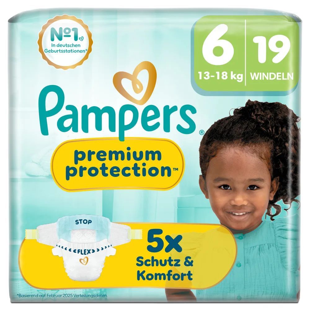 Pampers Premium Protection Gr.6 Extra Large 13-18kg  Windeln Singlepack