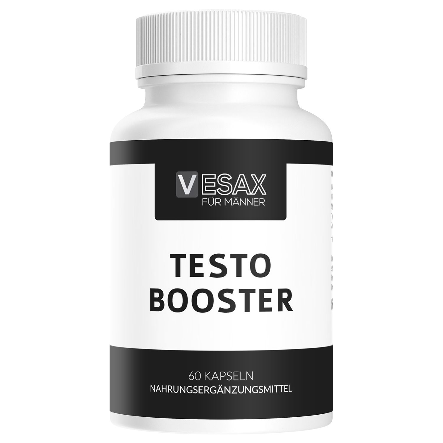 Vesax Testo Booster | Testosteron | für Sportler | Pflanzliches Nahrungsergänzungsmittel