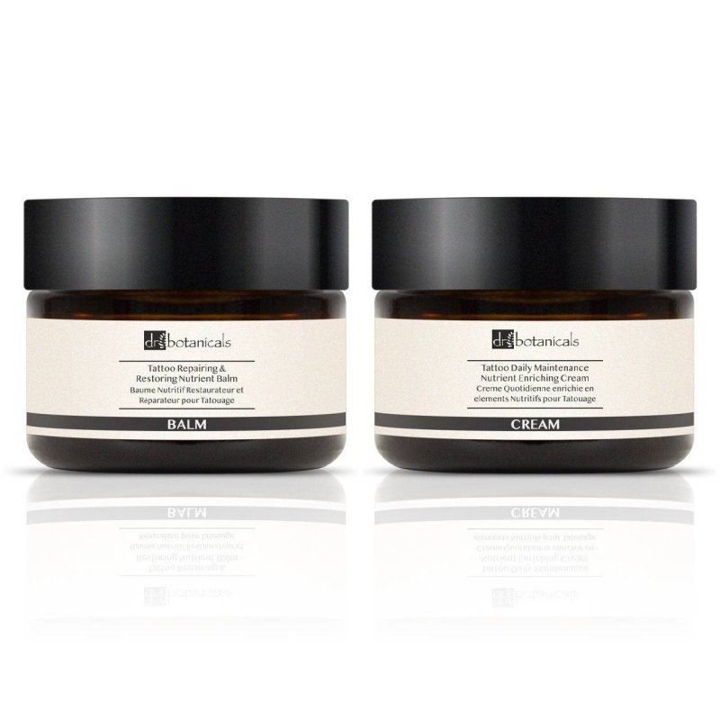 Dr. Botanicals Tattoo-Beruhigungs- und Feuchtigkeitspflege-Duo-Set