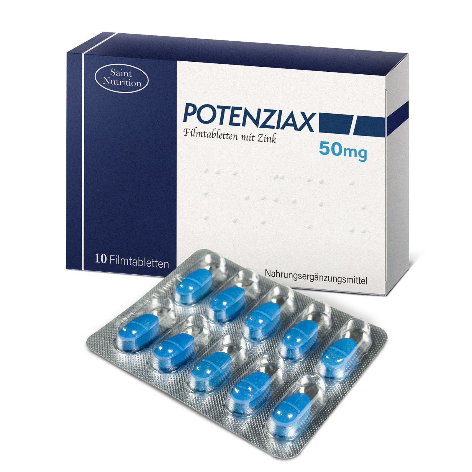 Potenziax® 50mg Filmtabletten - für den aktiven Mann | Potenz Mittel Alternative