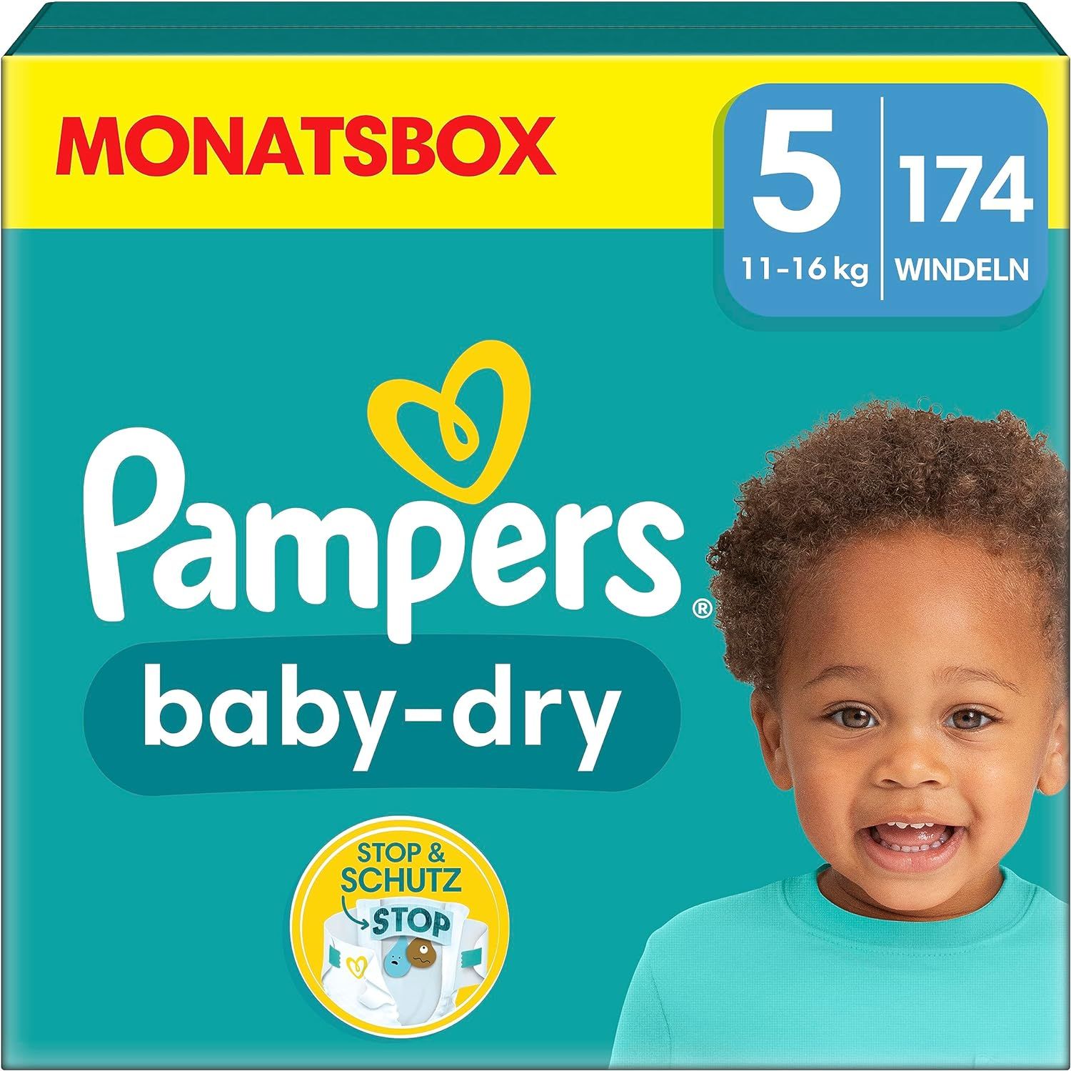 Pampers - Windeln 'Baby Dry Gr.5 Junior 11-16kg'