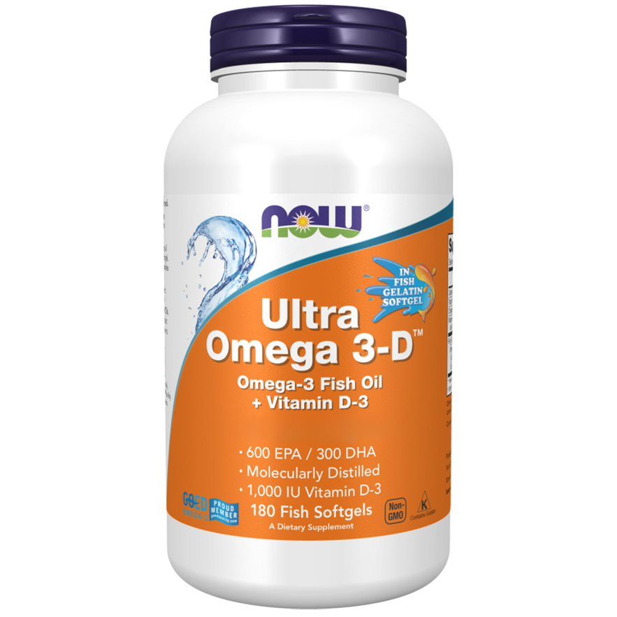 Now Foods, Ultra Omega 3-D™, Omega-3 Fish Oil + Vitamin D-3