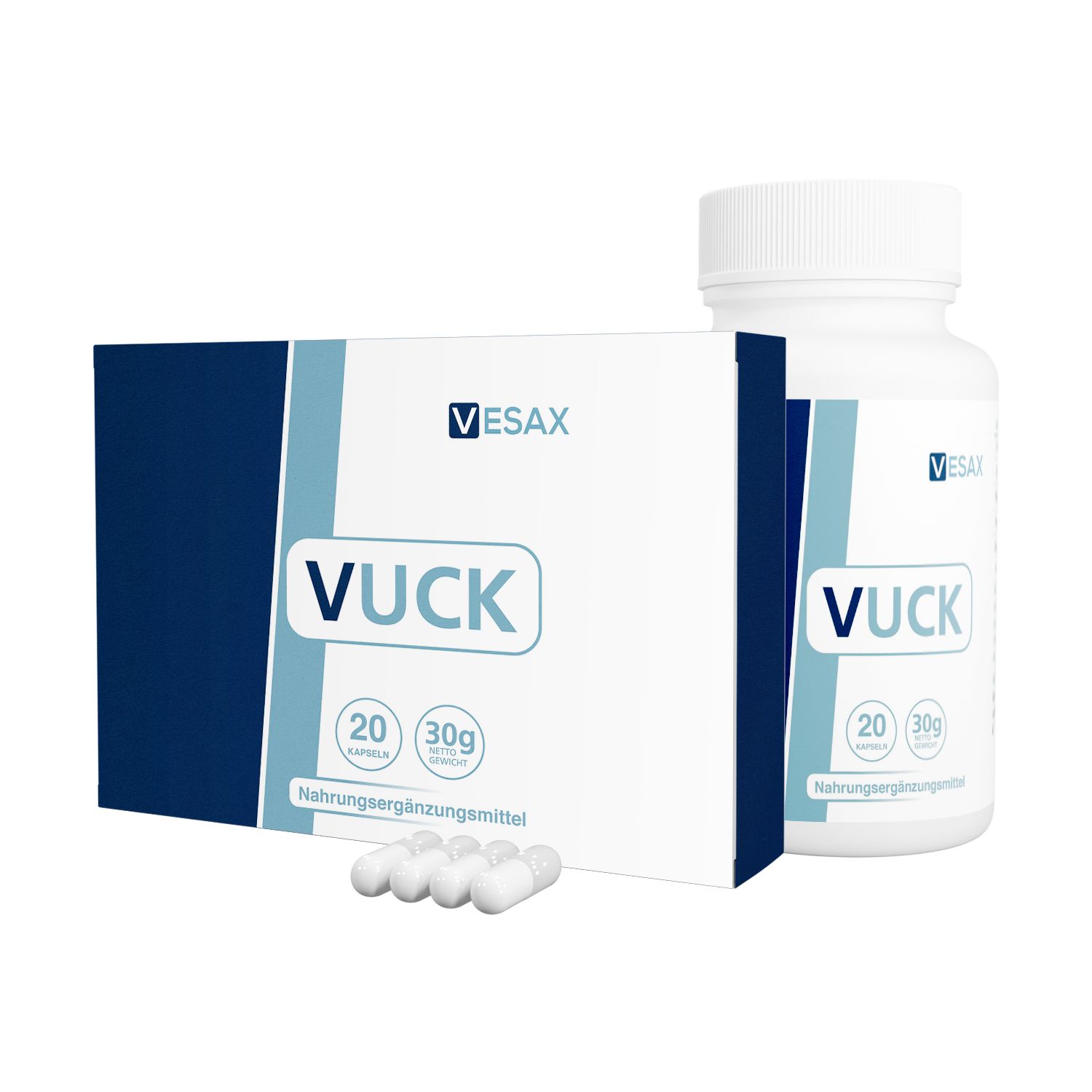 Vuck | Nahrungsergänzungsmittel für Männer | Mit Maca, Zink, Citrullin & L-Arginin