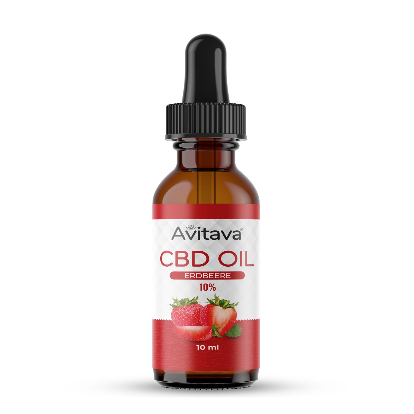 Avitava CBD Öl im Vollspektrum 10% Erdbeere