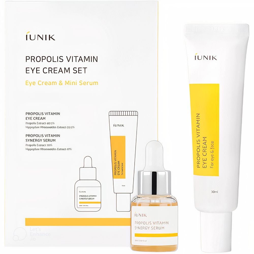 iUNIK Propolis Vitamin Eye Cream Set – pflegende Augencreme mit Propolis & Vitamin C