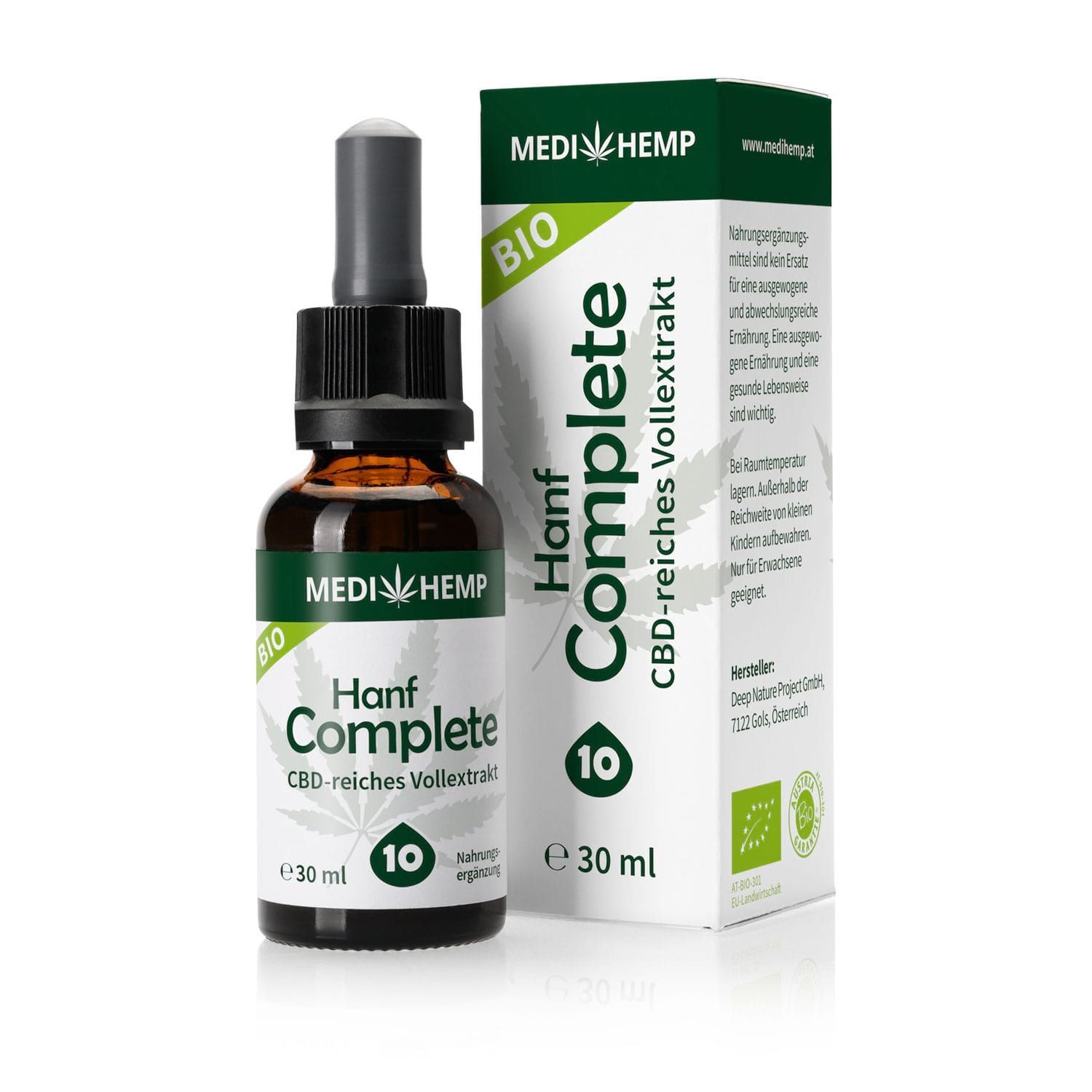 MEDIHEMP CBD Hanf COMPLETE Voll-Extrakt 10%
