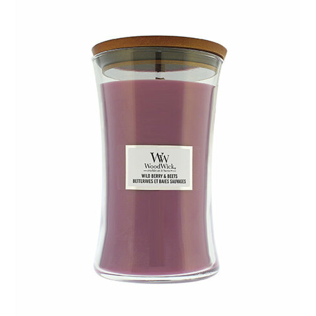 WoodWick Wild Berry & Beets Duftkerze mit Holzdocht