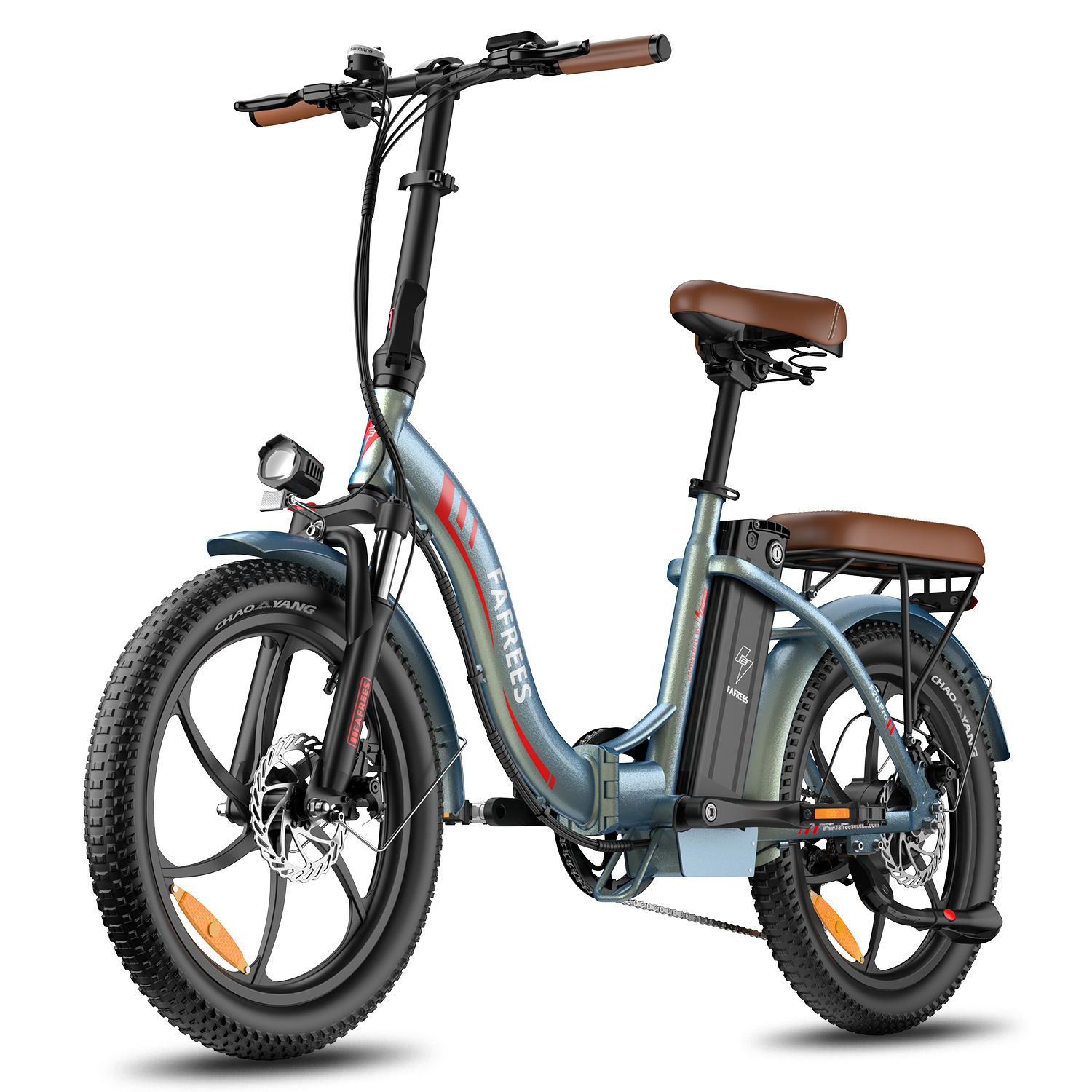 FAFREES F20 Pro Faltbares E-Bike mit 20-Ah-Akku, 20'-Fatbike-Reifen und 7-Gang-Schaltung