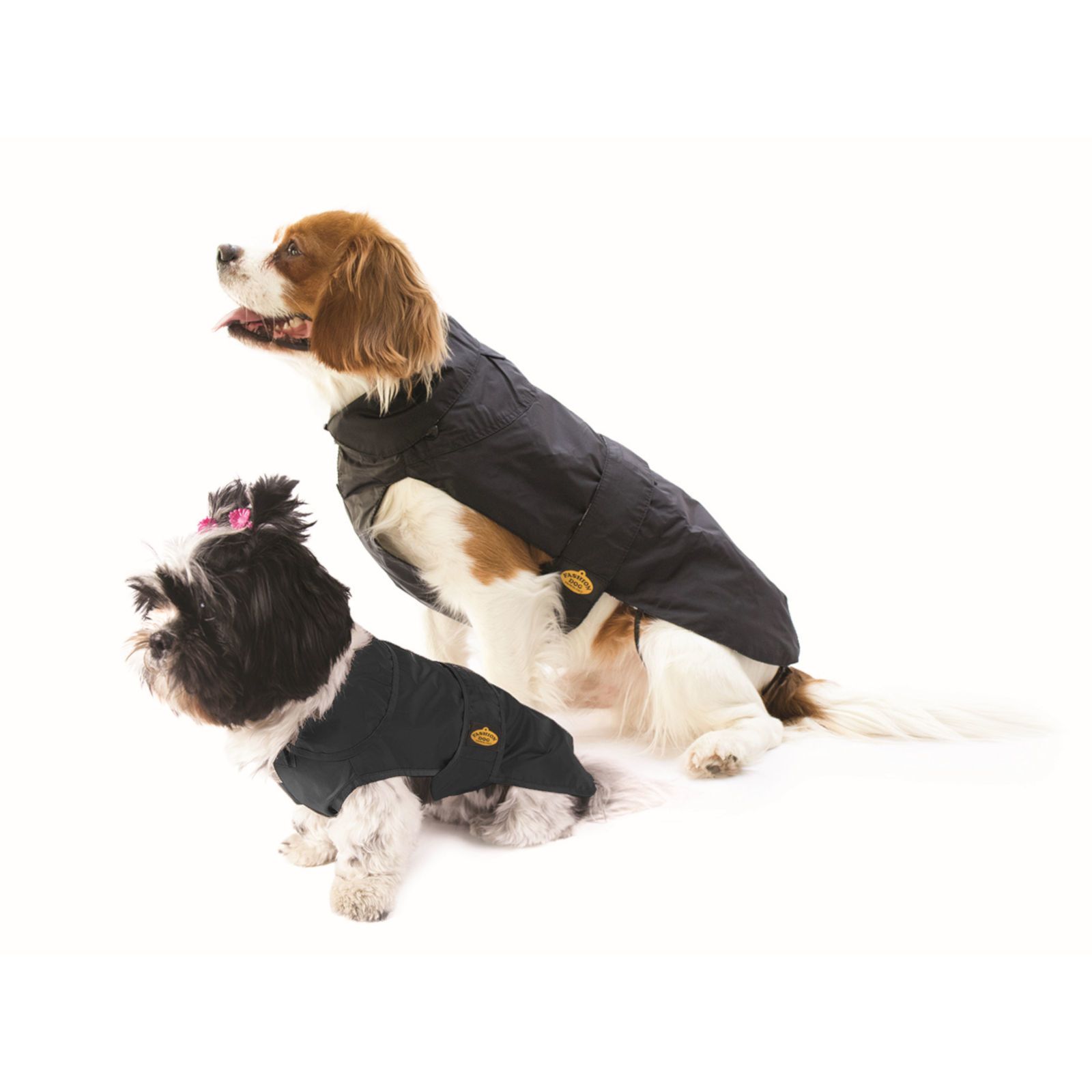 Fashion Dog Regenmantel für Hunde - Schwarz - 85 cm