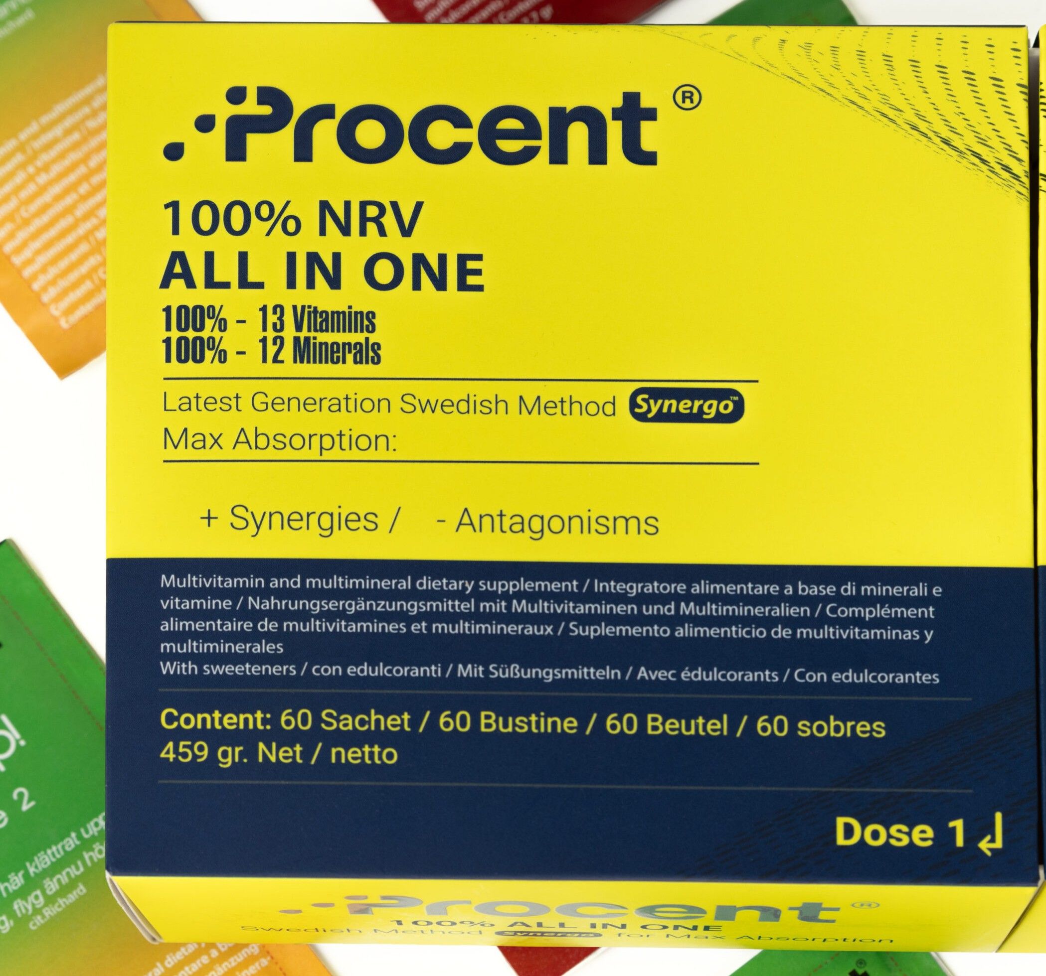 PROCENT – Synergetisches Nahrungsergänzungsmittel mit 100 % NRV von allem für maximale Aufnahme