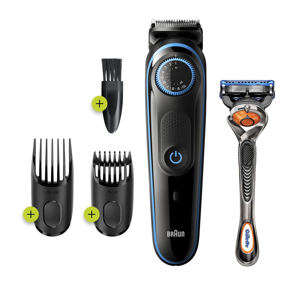 Braun - Trimmer fürs Gesicht 'BeardTrimmer BT5240' in Schwarz/Blau
