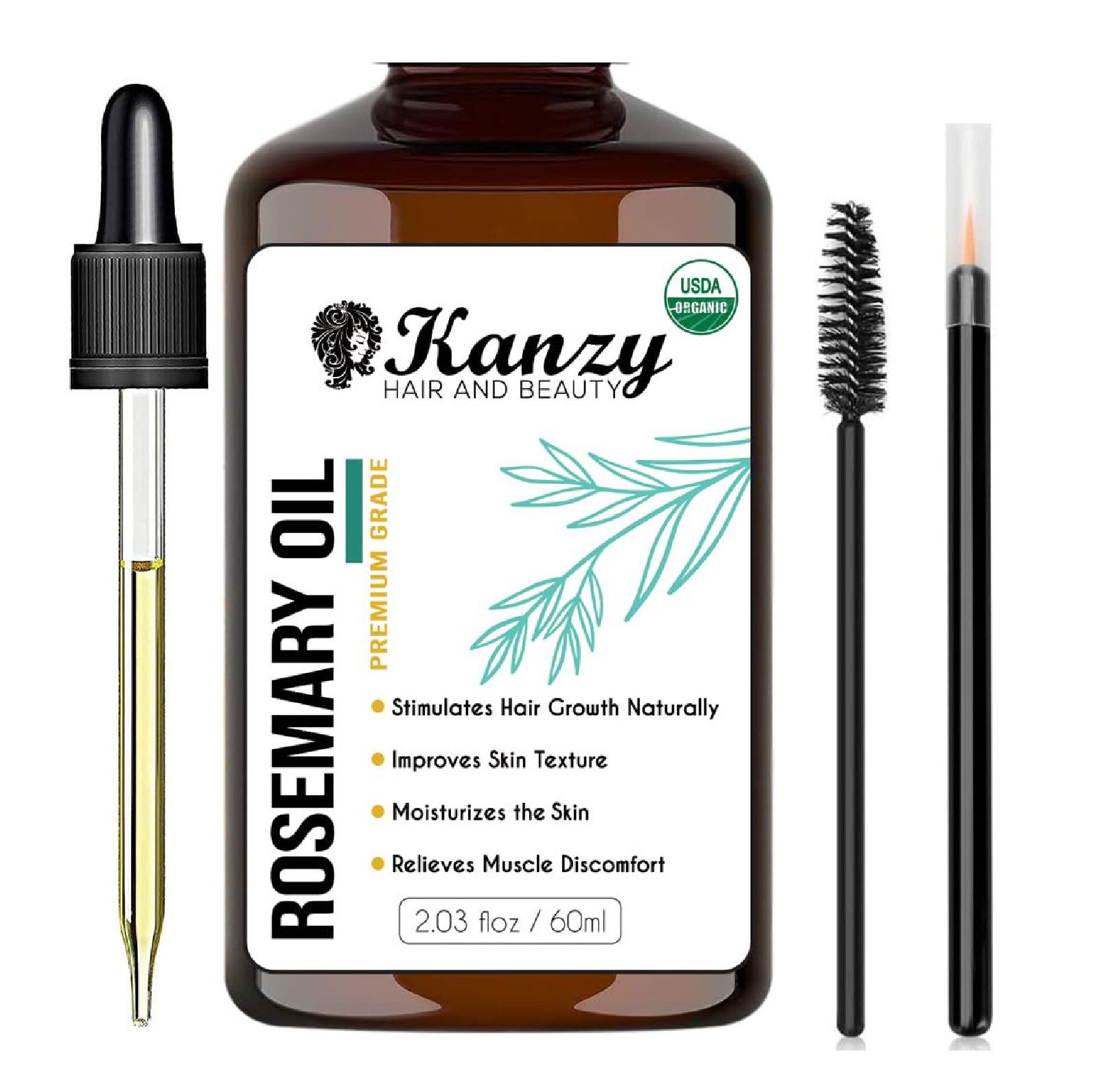 Kanzy Rosmarinöl für Haare