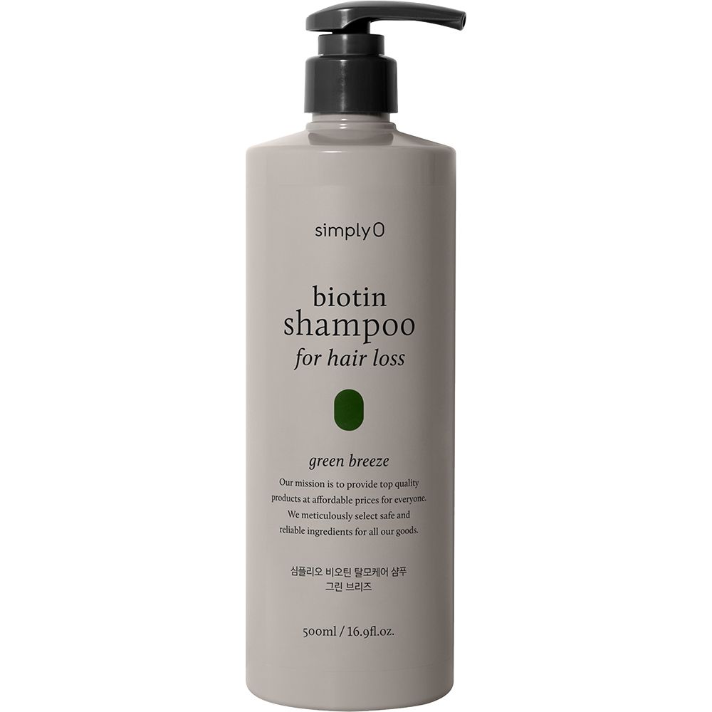 SIMPLYO Biotin Green Breeze Shampoo – Kräftigendes Shampoo mit Biotin gegen Haarausfall